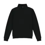 21111 - Regular Fit 1/4 Zip Sweatshirt, black
