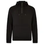21211 - Regular Fit 1/4 Zip Hoodie, black