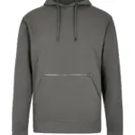 21411 - Pique Hoodie with Zipped Pocket, dark grey — productfoto 2
