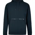 21411 - Pique Hoodie with Zipped Pocket, navy — productfoto 3