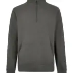 21511 - 1/4 Zip Pique Sweatshirt, dark grey — productfoto 2