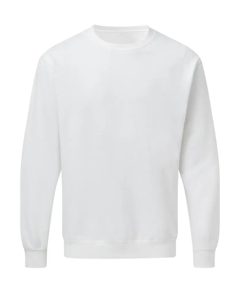21652 - Crew Neck Sweatshirt Men, white