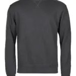 Ribbed Crew Neck Sweater Custom Logo 80% Cotton — product photo 2