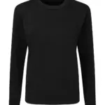 22052 - Crew Neck Sweatshirt Women, dark black — productfoto 3