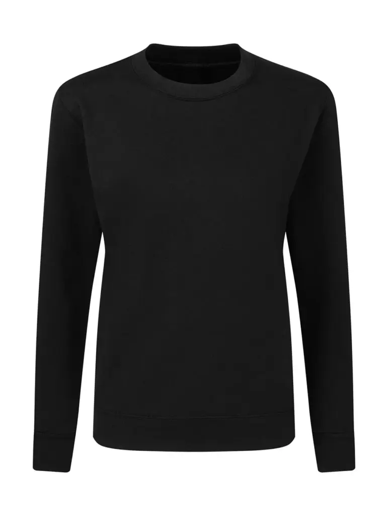 22052 - Crew Neck Sweatshirt Women, dark black — productfoto 3