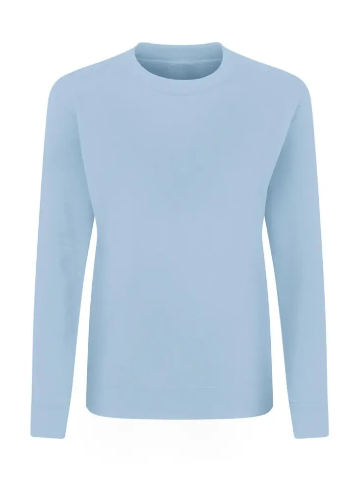 22052 - Crew Neck Sweatshirt Women, sky — productfoto 6