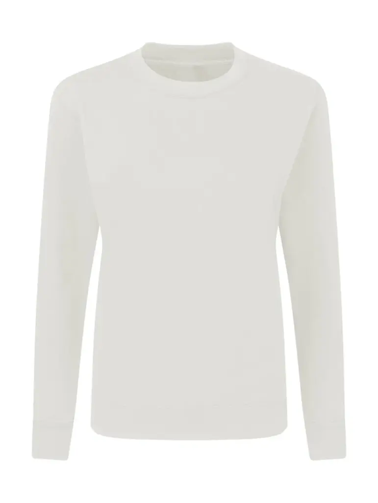 22052 - Crew Neck Sweatshirt Women, snowwhite