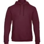 22142 - ID.203 50/50 Hooded Sweatshirt Unisex, burgundy — productfoto 9
