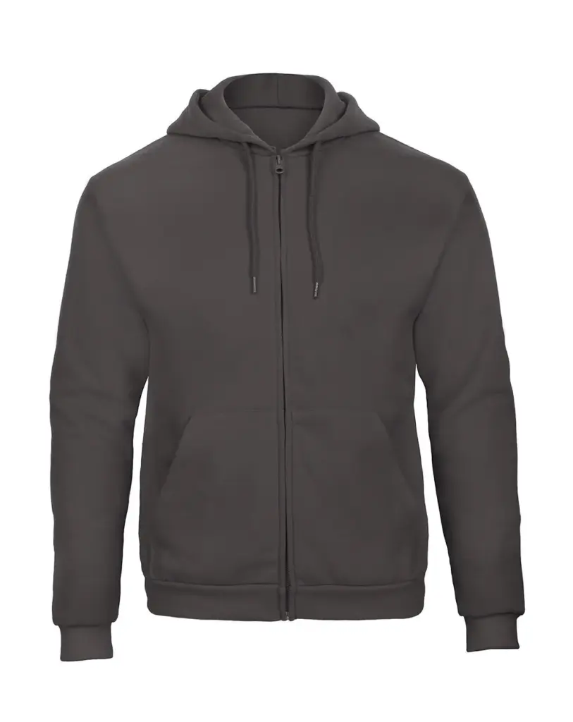 22242 - ID.205 50/50 Hooded Full Zip Sweat Unisex, anthracite — productfoto 3