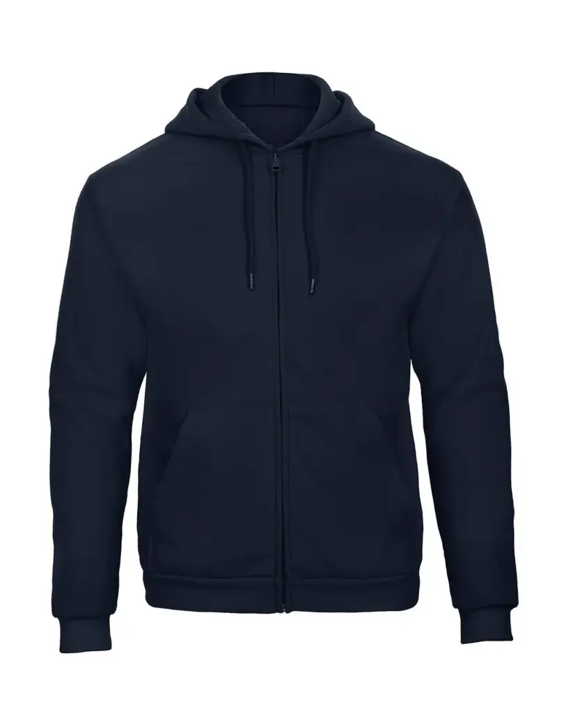 22242 - ID.205 50/50 Hooded Full Zip Sweat Unisex, navy — productfoto 4