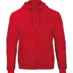 22242 - ID.205 50/50 Hooded Full Zip Sweat Unisex, red — productfoto 5