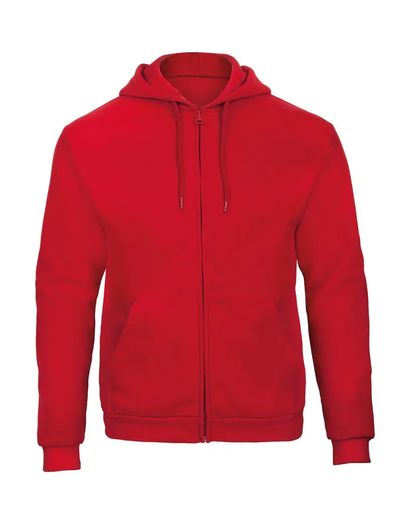 22242 - ID.205 50/50 Hooded Full Zip Sweat Unisex, red — productfoto 5