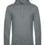 22642 - #Hoodie French Terry, heather mid grey — productfoto 7