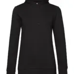 22742 - #Hoodie /women French Terry, black pure — productfoto 2