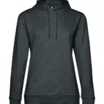 22742 - #Hoodie /women French Terry, heather asphalt — productfoto 6