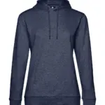 22742 - #Hoodie /women French Terry, heather navy — productfoto 9