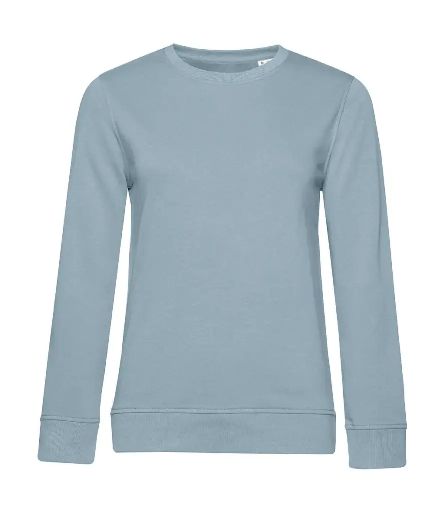 22942 - Crew Neck /women French Terry, blue fog — productfoto 9