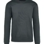23052 - Signature Tagless Crew Neck Sweatshirt Unisex, charcoal — productfoto 3