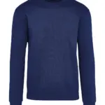 23052 - Signature Tagless Crew Neck Sweatshirt Unisex, navy — productfoto 4