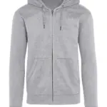23152 - Signature Tagless Hooded Full Zip Unisex, light oxford — productfoto 4