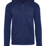 23152 - Signature Tagless Hooded Full Zip Unisex, navy — productfoto 3