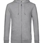 23242 - Inspire Zipped Hood, heather grey — productfoto 5