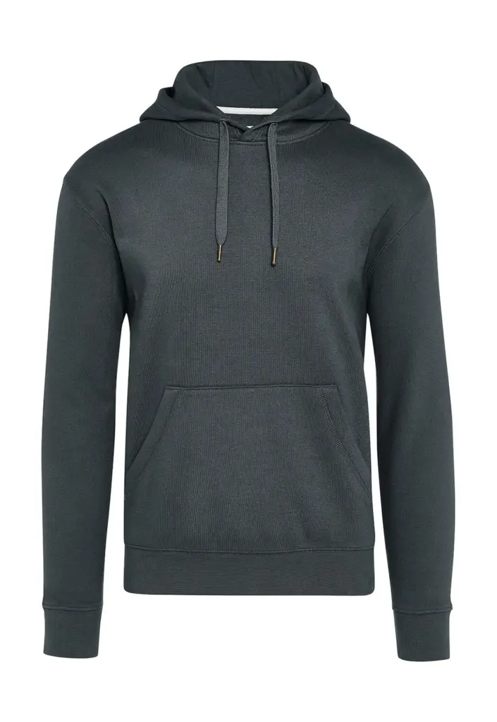 23252 - Signature Tagless Hooded Sweatshirt Unisex, charcoal — productfoto 3