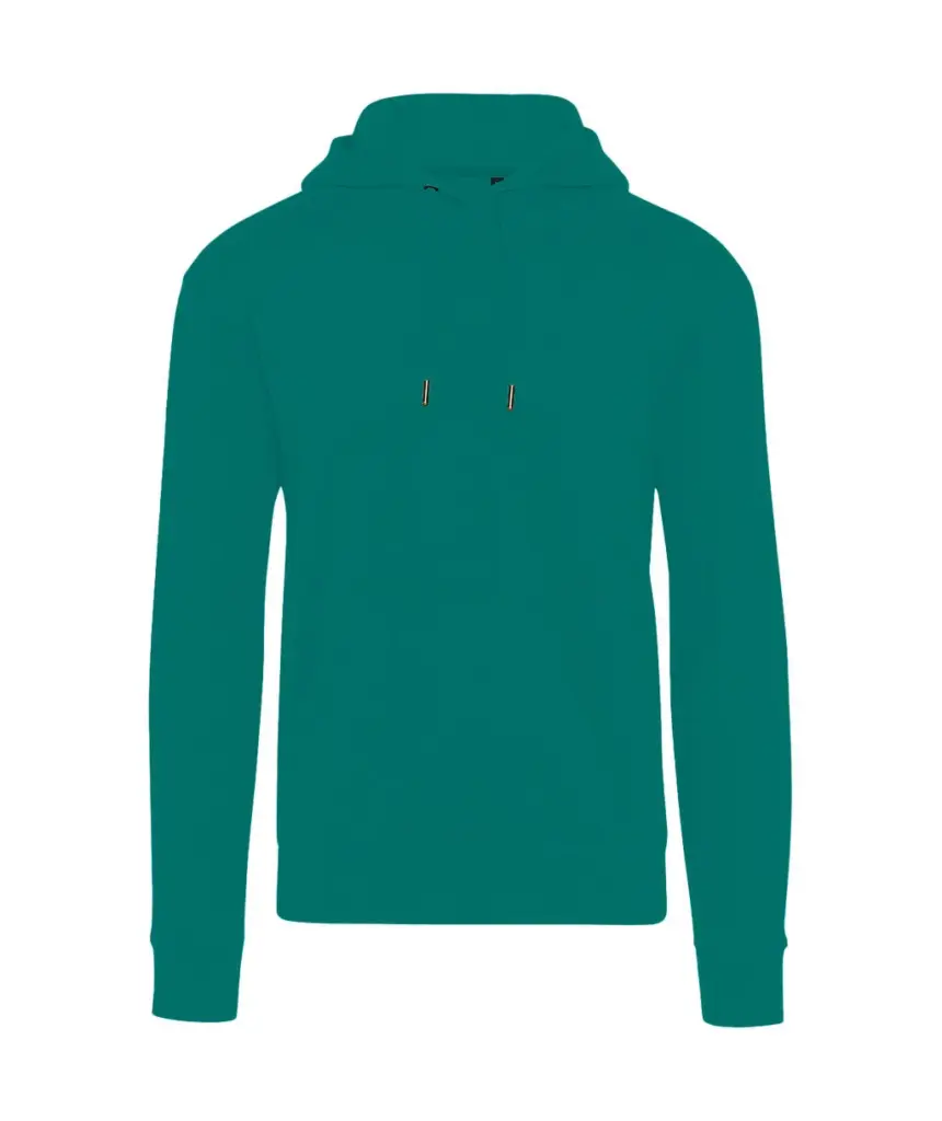 23252 - Signature Tagless Hooded Sweatshirt Unisex, emerald green — productfoto 8