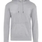 23252 - Signature Tagless Hooded Sweatshirt Unisex, light oxford — productfoto 9