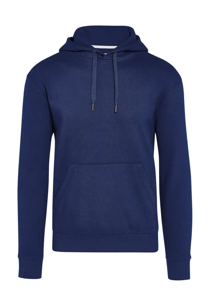 23252 - Signature Tagless Hooded Sweatshirt Unisex, navy — productfoto 4