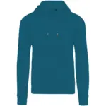 23252 - Signature Tagless Hooded Sweatshirt Unisex, petrol — productfoto 7