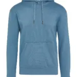 23252 - Signature Tagless Hooded Sweatshirt Unisex, steel blue — productfoto 5