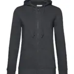23342 - Zipped Hooded /women, asphalt — productfoto 4