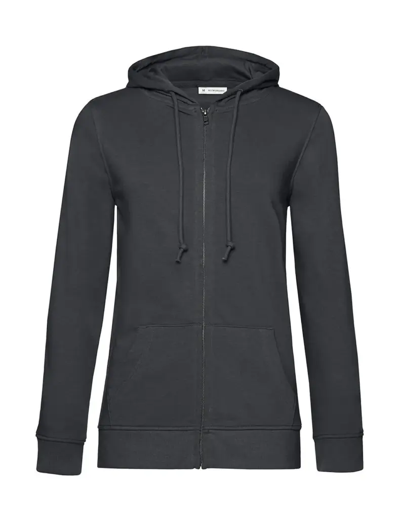 233_42_108_f-2020_01jpg - Hidalgo-werbeartikel 23342 - Zipped Hooded /women, asphalt — productfoto 4