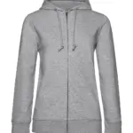 23342 - Zipped Hooded /women, heather grey — productfoto 5