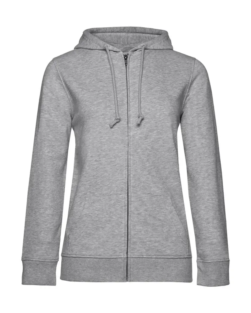 233_42_123_f-2020_01jpg - Hidalgo-werbeartikel 23342 - Zipped Hooded /women, heather grey — productfoto 5