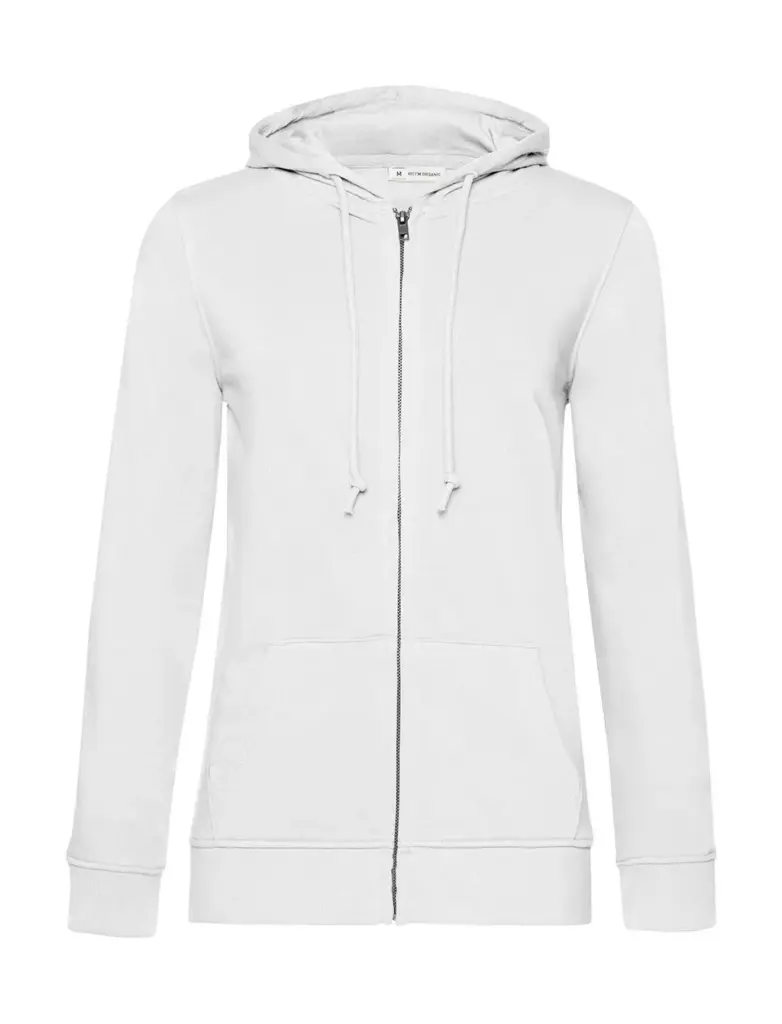 23342 - Zipped Hooded /women, white