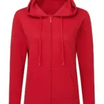 25152 - Hooded Full Zip Women, red — productfoto 3