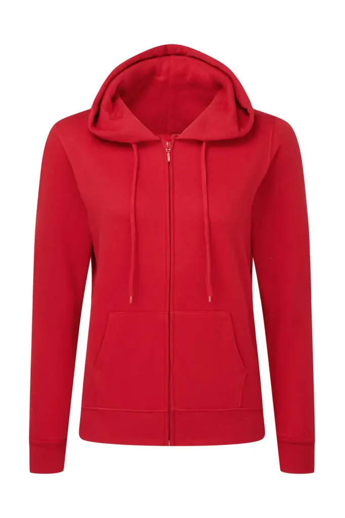 25152 - Hooded Full Zip Women, red — productfoto 3