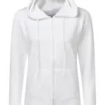 25152 - Hooded Full Zip Women, white