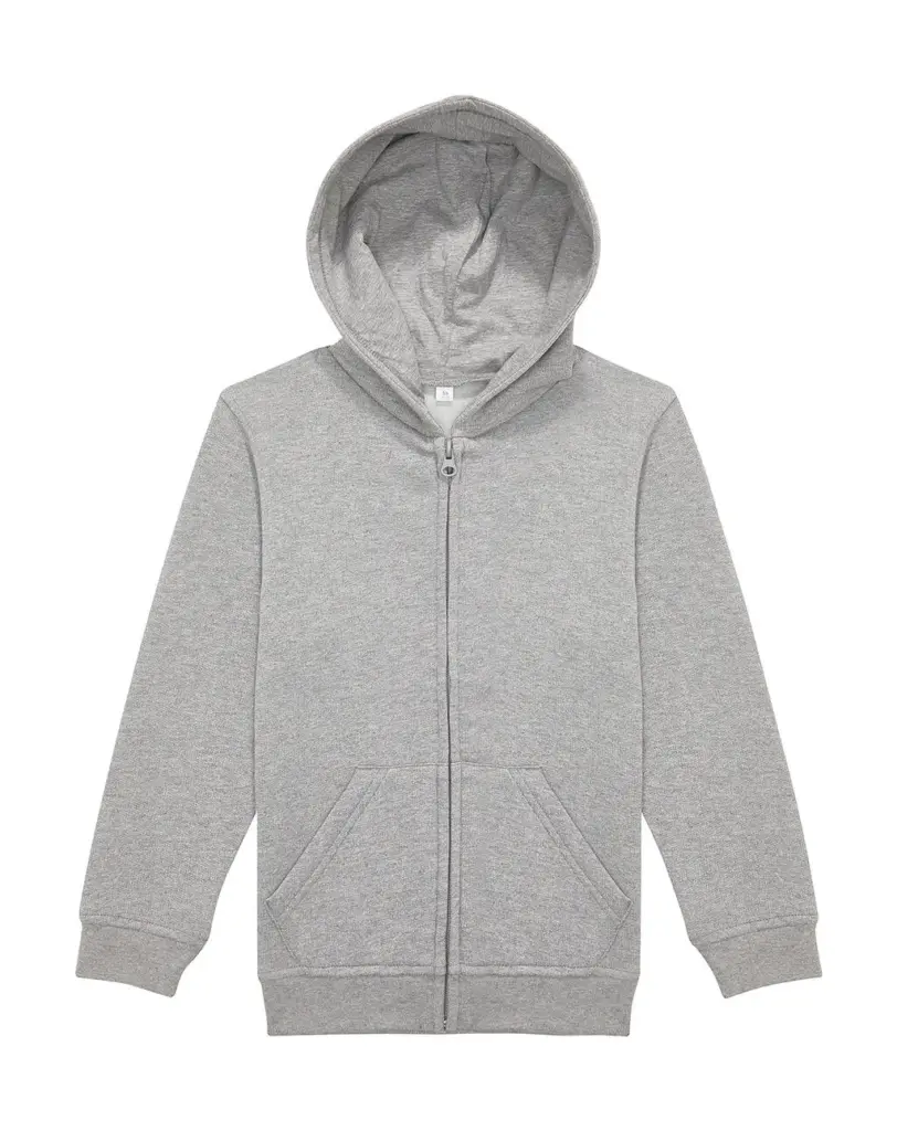 253_42_125_f-2025_01jpg - Hidalgo-werbeartikel Kinder Zip Hoodie bedruckbar aus Fleece mit Reißverschluss — Produktfoto 2