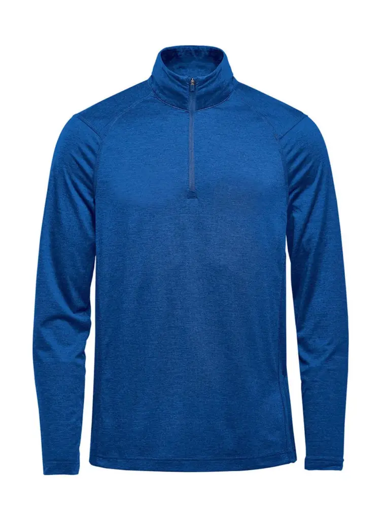 29718 - Milano 1/4 Zip Pullover, classic blue heather — productfoto 3