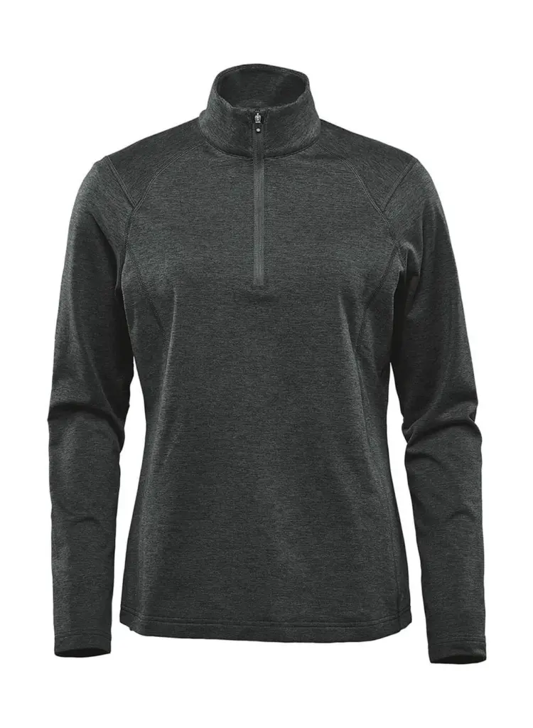 29818 - Womens Treeline 1/4 Zip Pullover, black heather