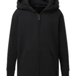 29852 - Hooded Full Zip Kids, black — productfoto 2