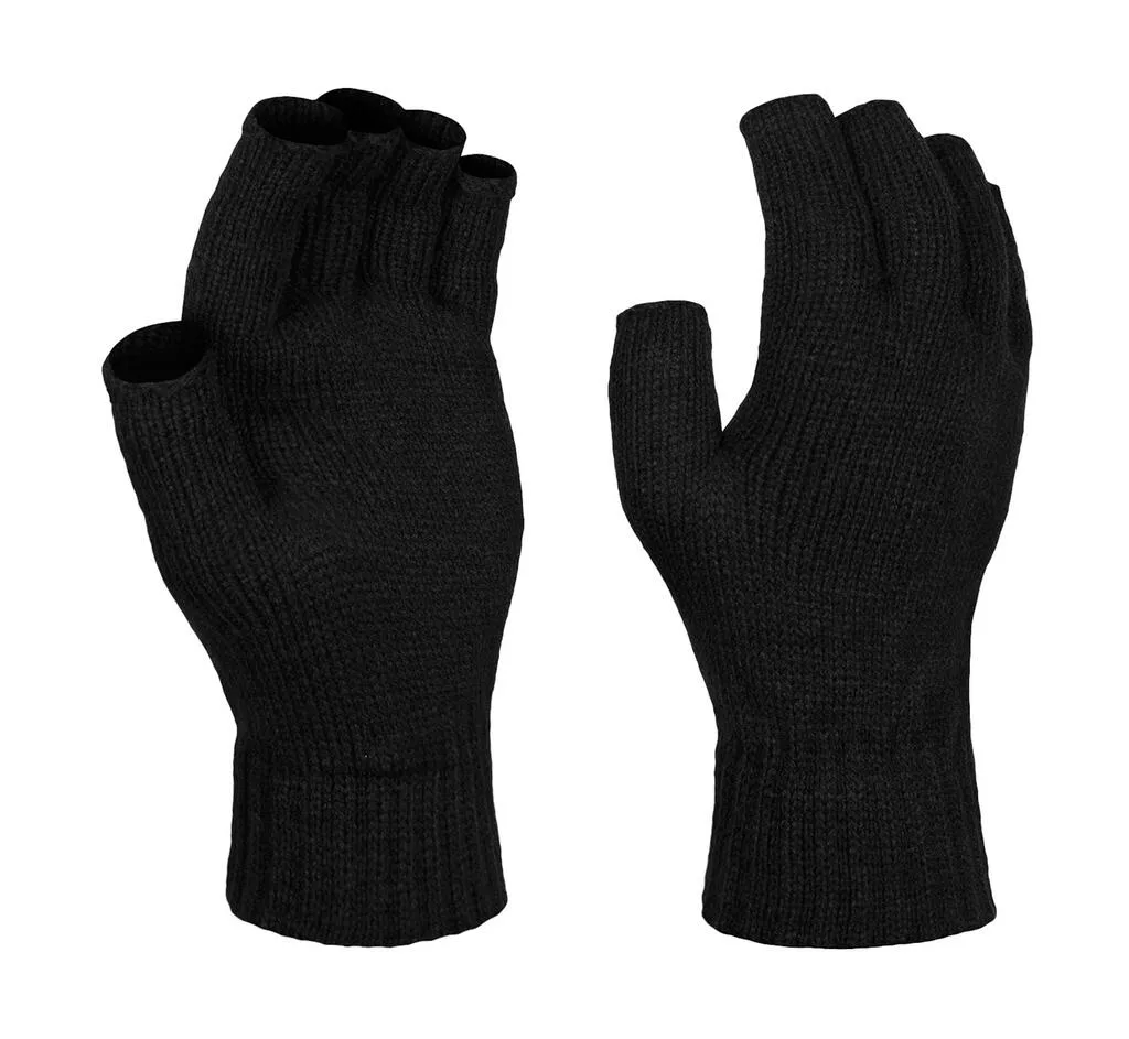30217 - Fingerless Mitts, black