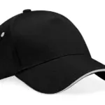 30369 - Ultimate 5 Panel Cap - Sandwich Peak, black / light grey — productfoto 3