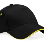 30369 - Ultimate 5 Panel Cap - Sandwich Peak, black / yellow — productfoto 7