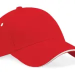 30369 - Ultimate 5 Panel Cap - Sandwich Peak, classic red / white — productfoto 13