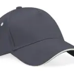 30369 - Ultimate 5 Panel Cap - Sandwich Peak, graphite grey / oyster grey — productfoto 8