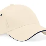 30369 - Ultimate 5 Panel Cap - Sandwich Peak, putty / french navy — productfoto 10